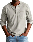 Sebastian - Camisa Retro de Denim Ligero Premium