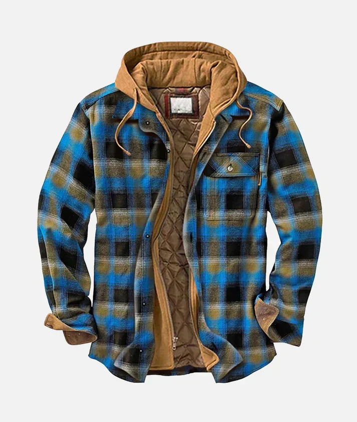 Chaqueta patchwork de cuadros