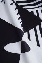 Basilisa Conjunto de Pierna Ancha con Estampado de Grafiti
