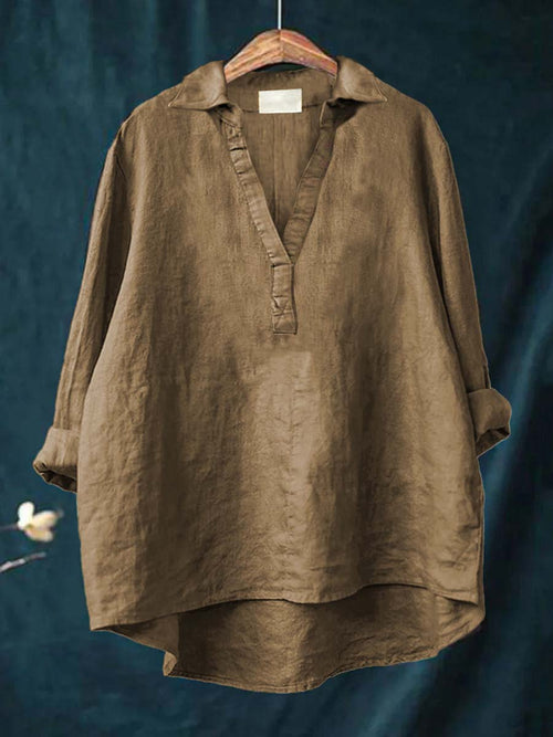 Andrea | Blusa de lino elegante para el verano