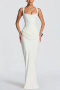 Marisol | Vestido maxi de escote cuadrado