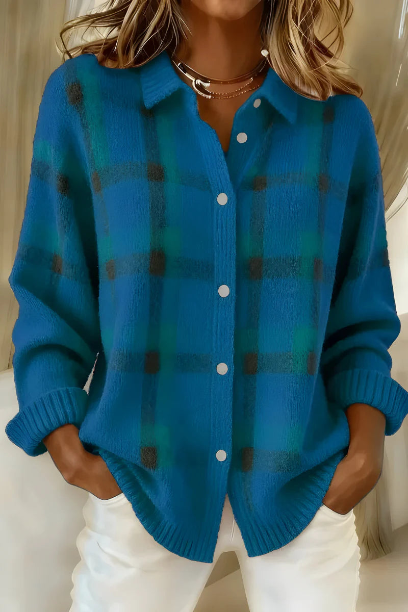 Théa - Cárdigan Acogedor Estilo Camisa