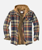 Chaqueta patchwork de cuadros