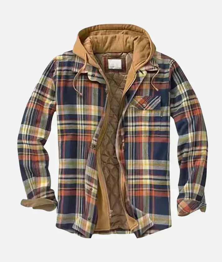 Chaqueta patchwork de cuadros