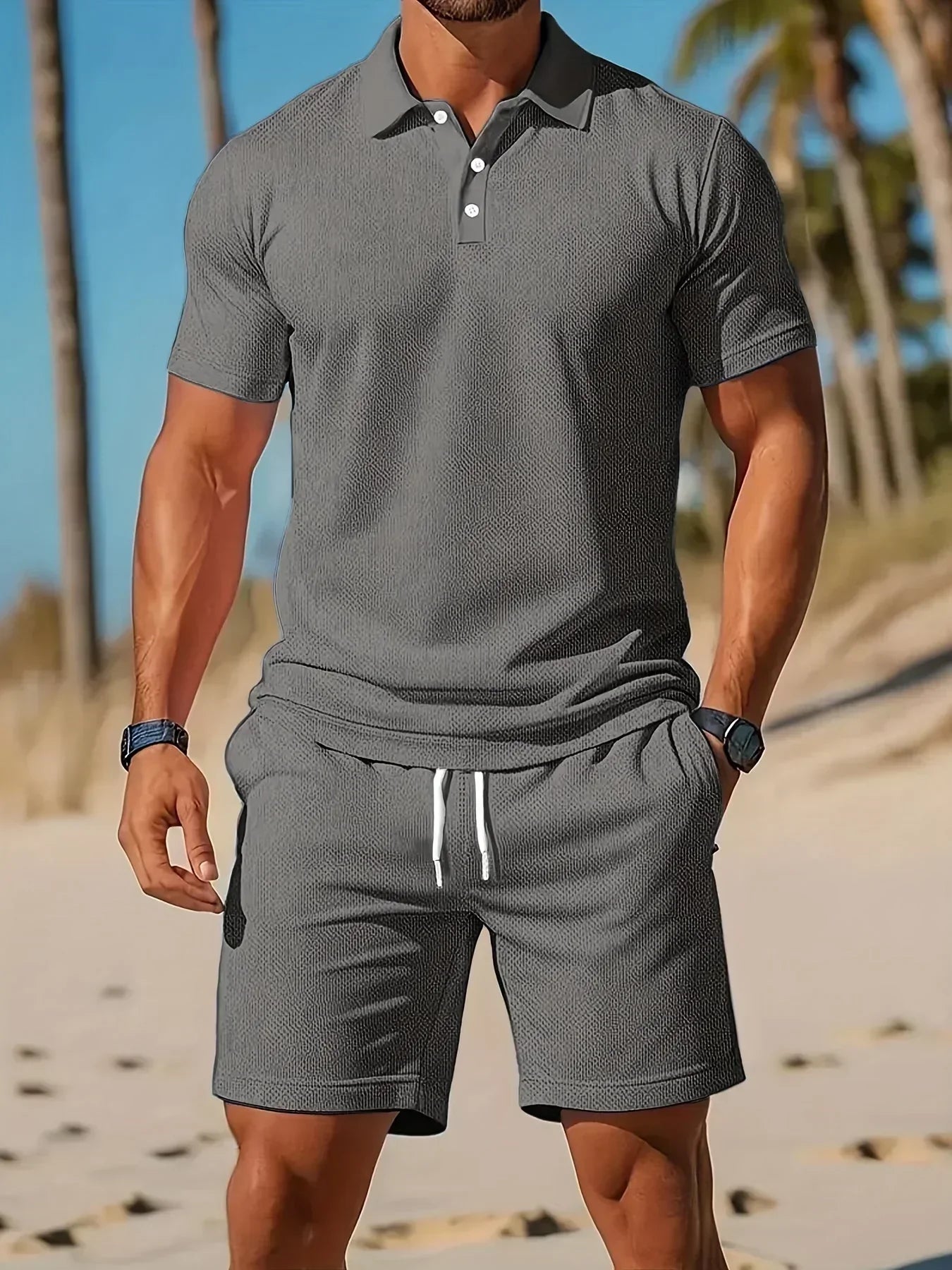 Aiden - Conjunto de Lujo Polo con Shorts a Juego