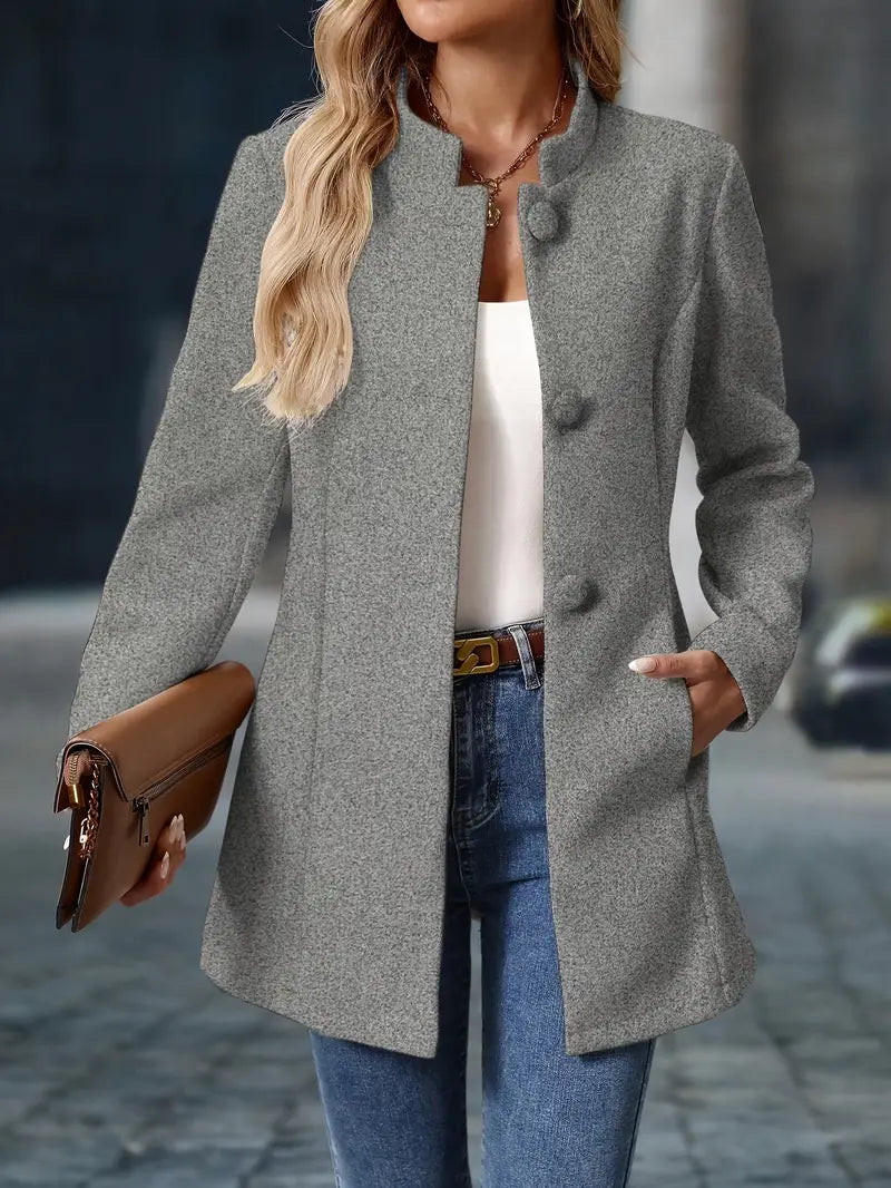 Priscilla - Chaqueta Larga Estilo Blazer Elegante
