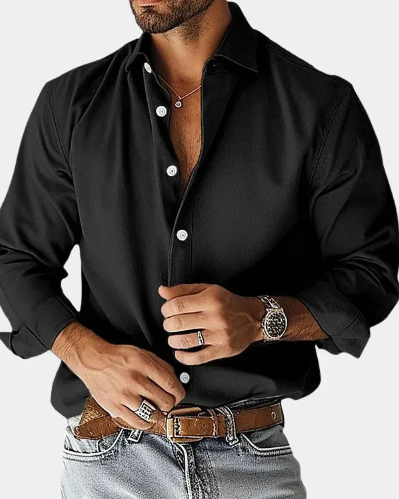 Dave - Camisa de Algodón de Alta Calidad