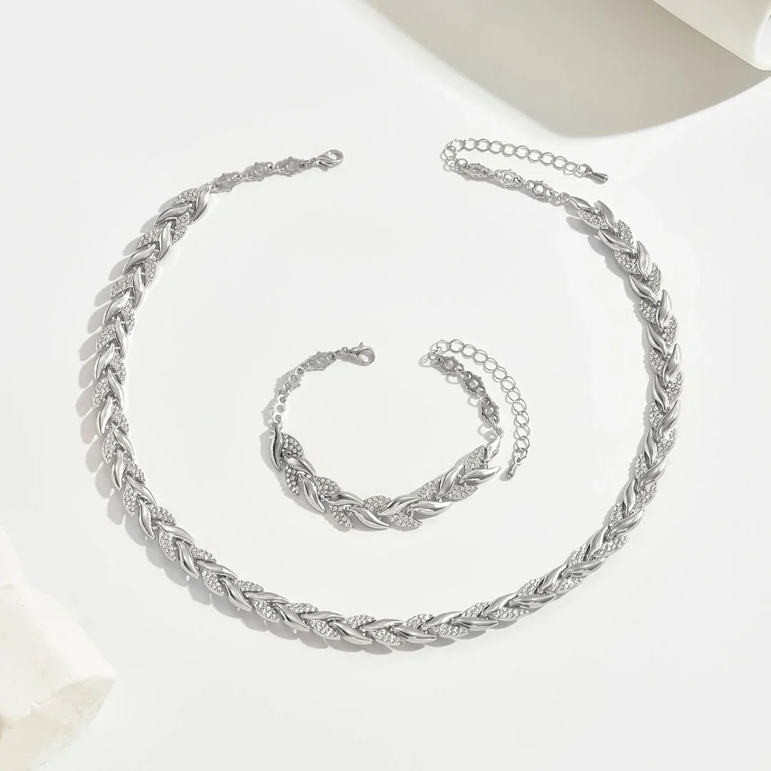 Olia - Conjunto Hecho a Mano Collar y Pulsera