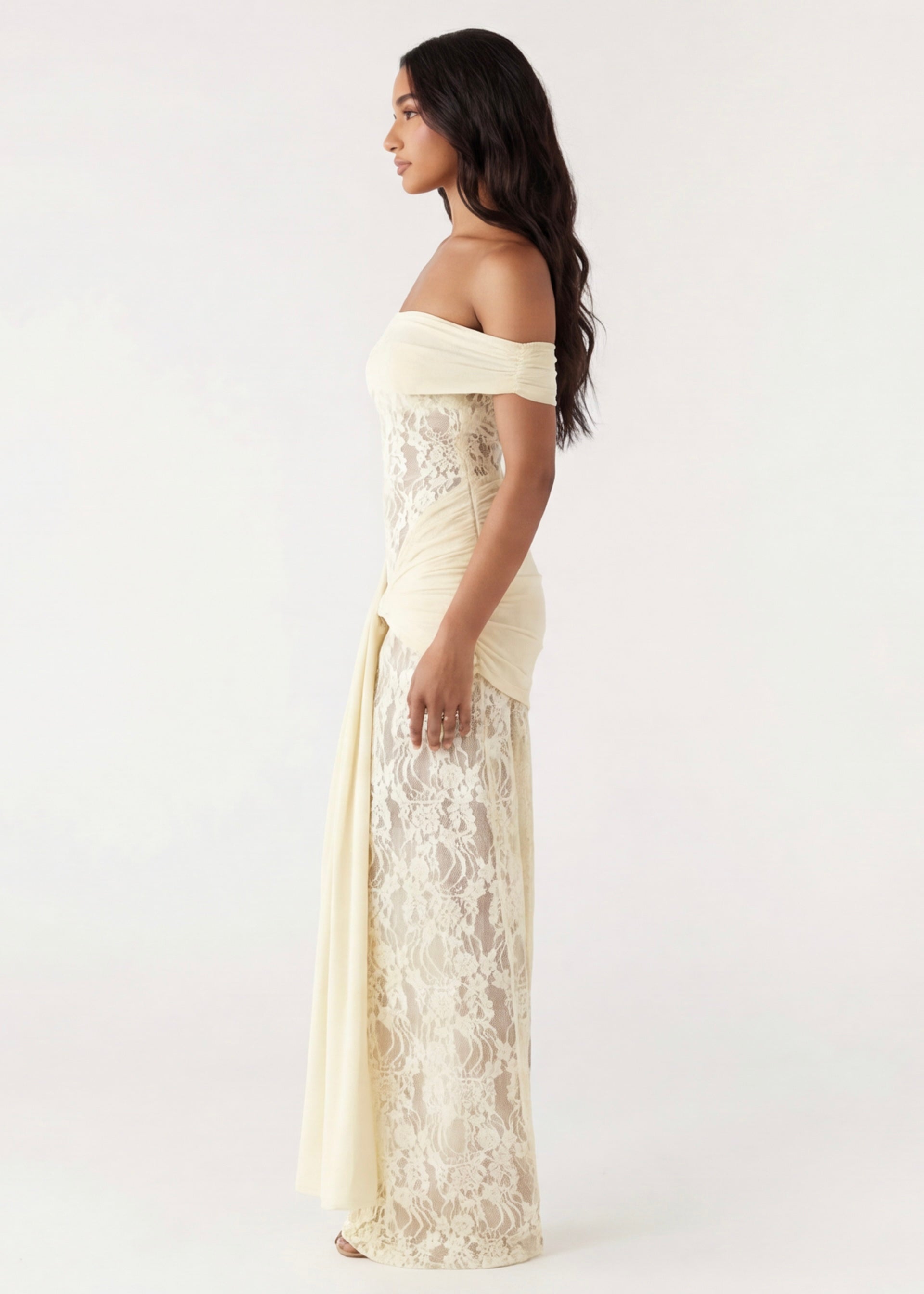 Ana  | Vestido largo de encaje