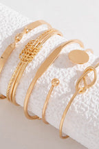Pulsera de Cadena Geométrica Abierta