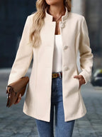 Priscilla - Chaqueta Larga Estilo Blazer Elegante