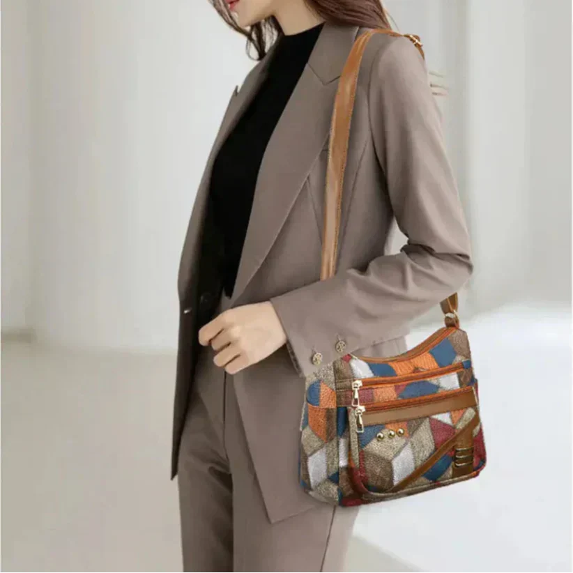Allegra - Bolso con Bandolera Elegante de Cuero Hecho a Mano