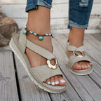 Oslana - Sandalias Cómodas con Hebilla Ajustable