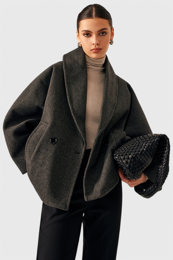 Helena Abrigo de Tweed Oversized