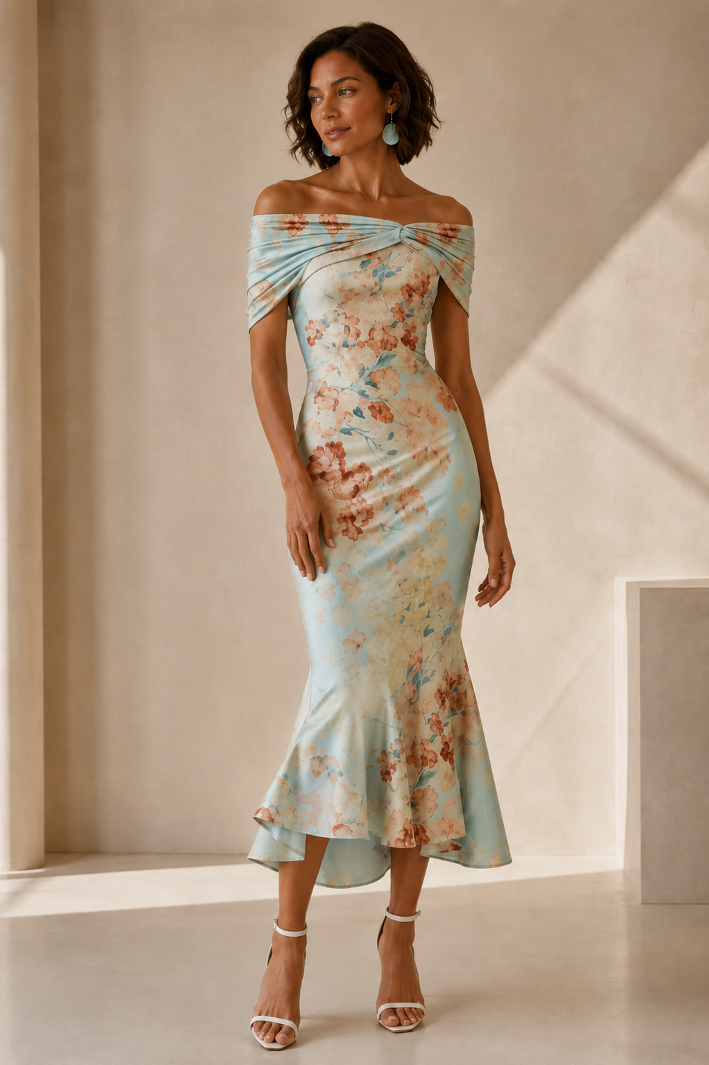 Vestido midi floral Glaiza™
