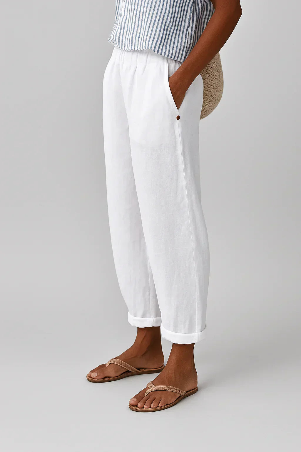 Uriela - Pantalones Elegantes y Cómodos de Fibras Naturales