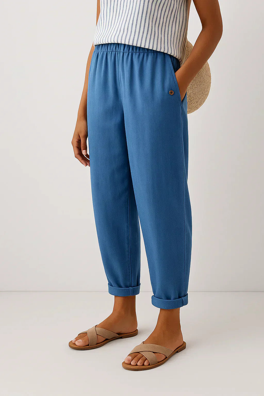Uriela - Pantalones Elegantes y Cómodos de Fibras Naturales