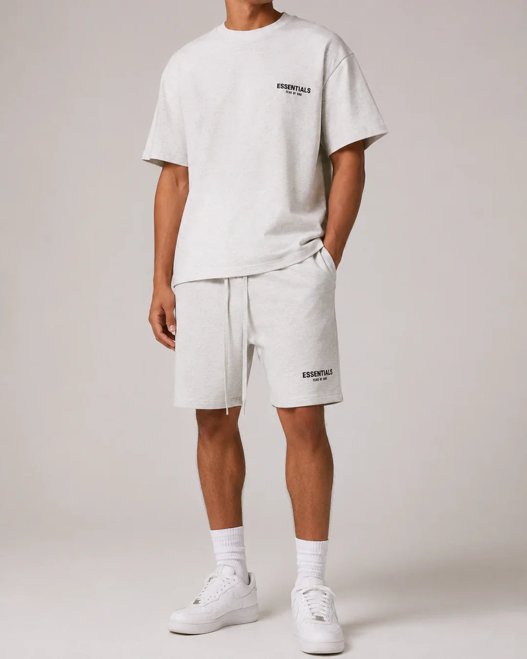 Essam - Conjunto Casual Camiseta y Shorts de Algodón