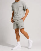 Essam - Conjunto Casual Camiseta y Shorts de Algodón