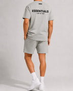 Essam - Conjunto Casual Camiseta y Shorts de Algodón