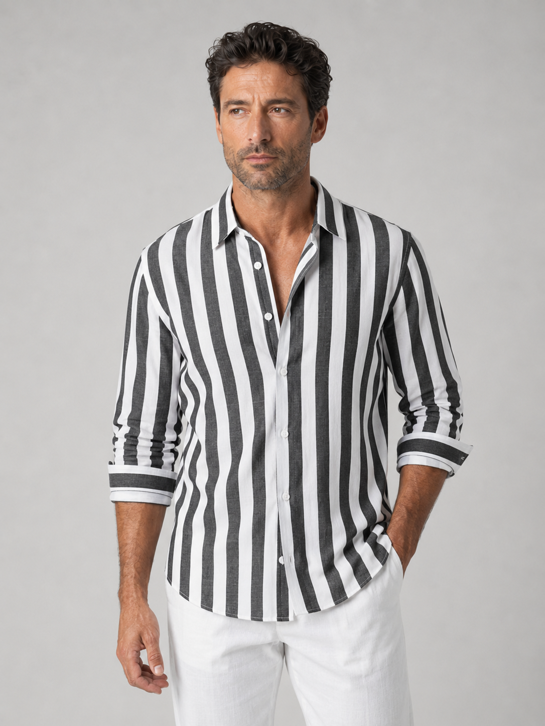 Camisa DiCaprio Lino