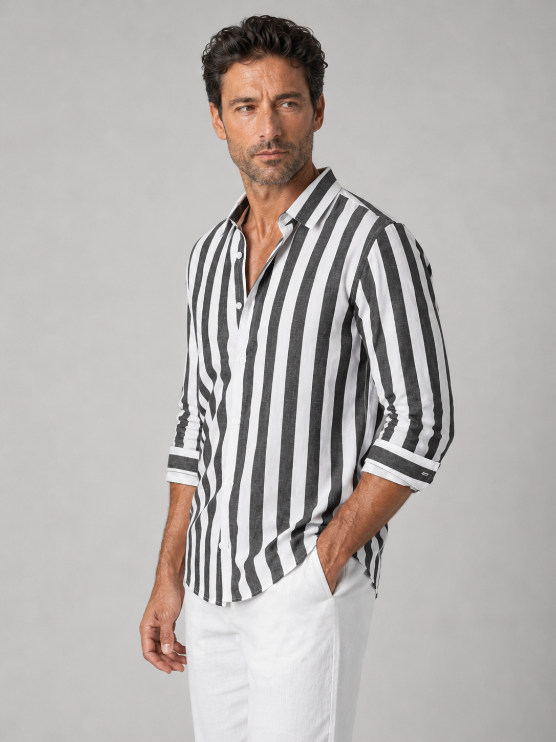 Camisa DiCaprio Lino