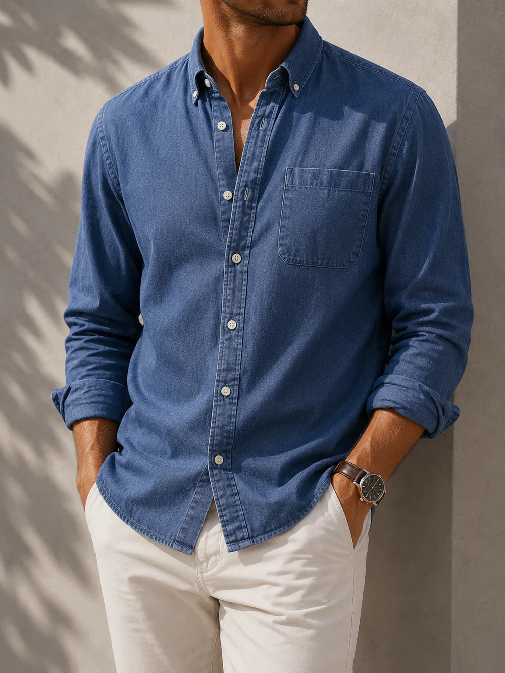 Gonçalo - Camisa Casual Chic de Algodón