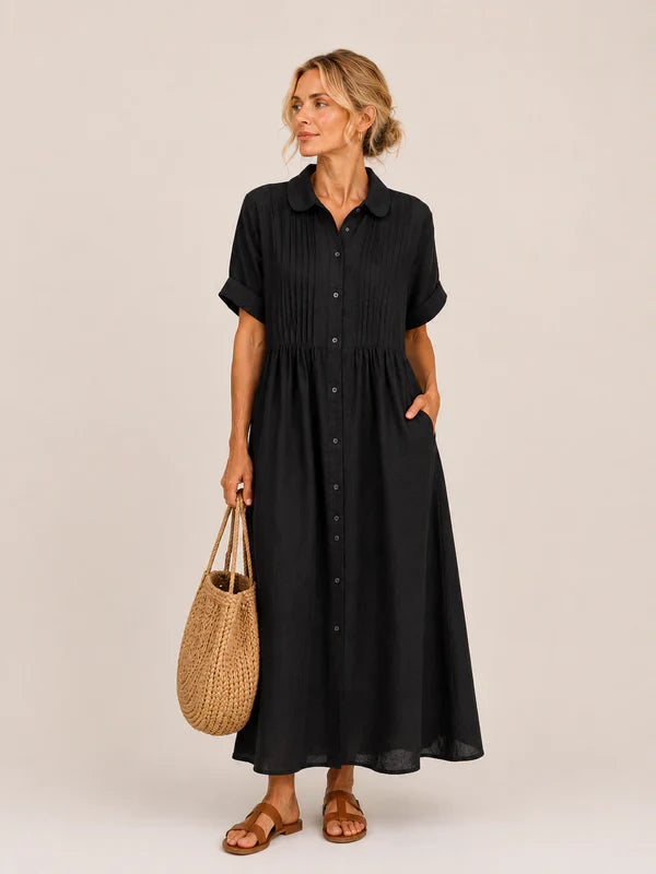 Leilie - Vestido Midi Camisero de Verano