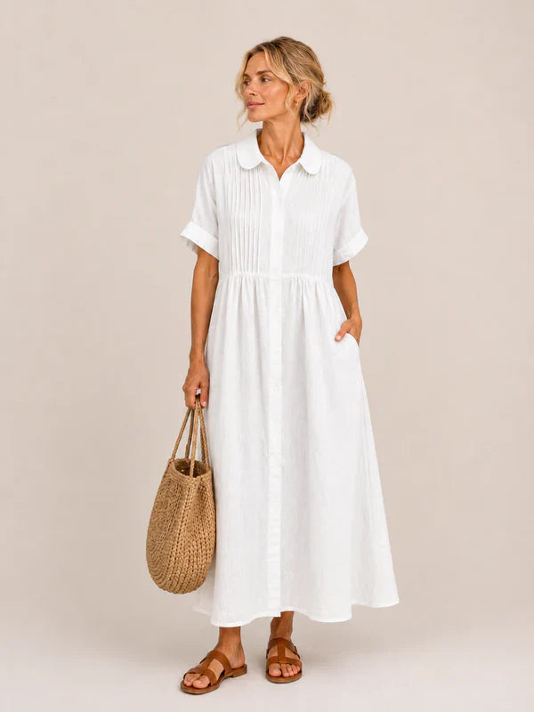 Leilie - Vestido Midi Camisero de Verano