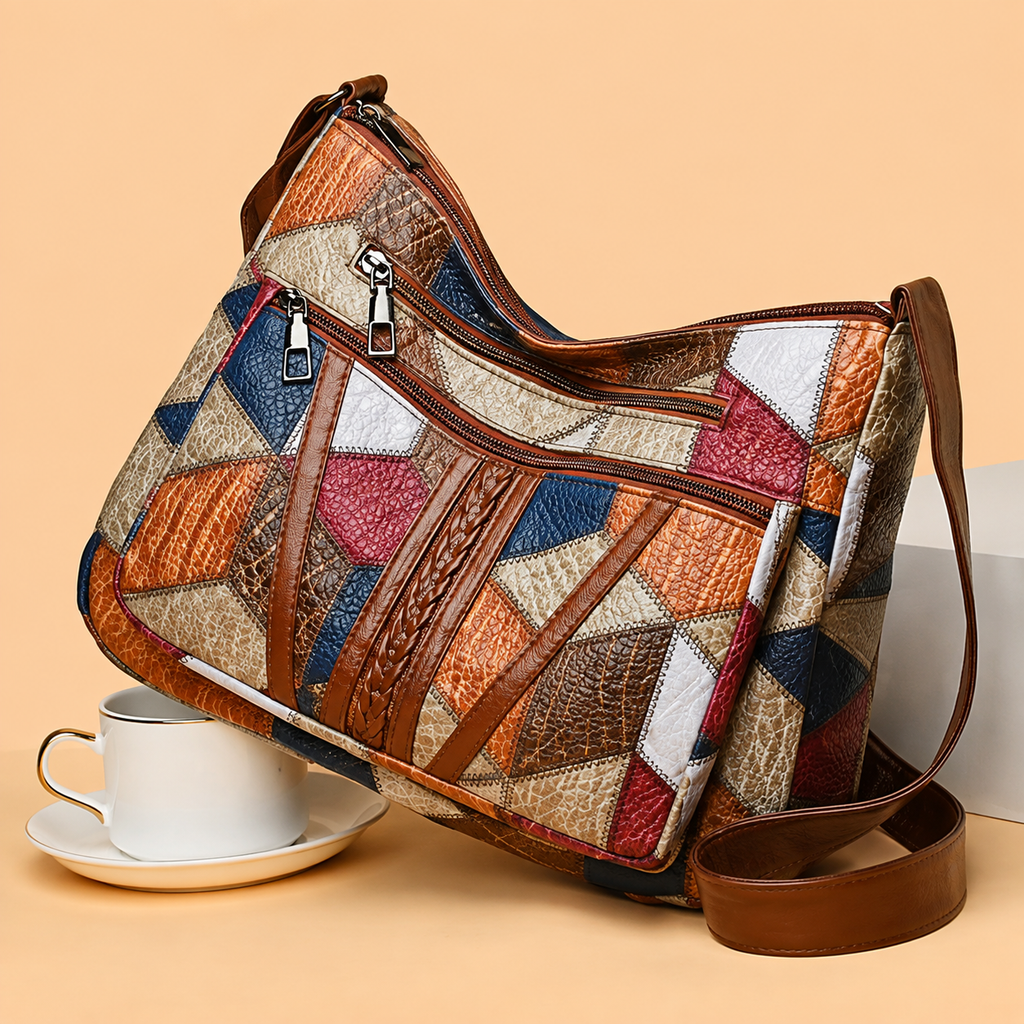 Alessia - Bolso con Bandolera Elegante de Cuero Hecho a Mano