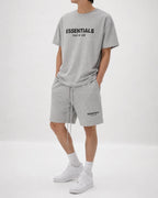 Essam - Conjunto Casual Camiseta y Shorts de Algodón