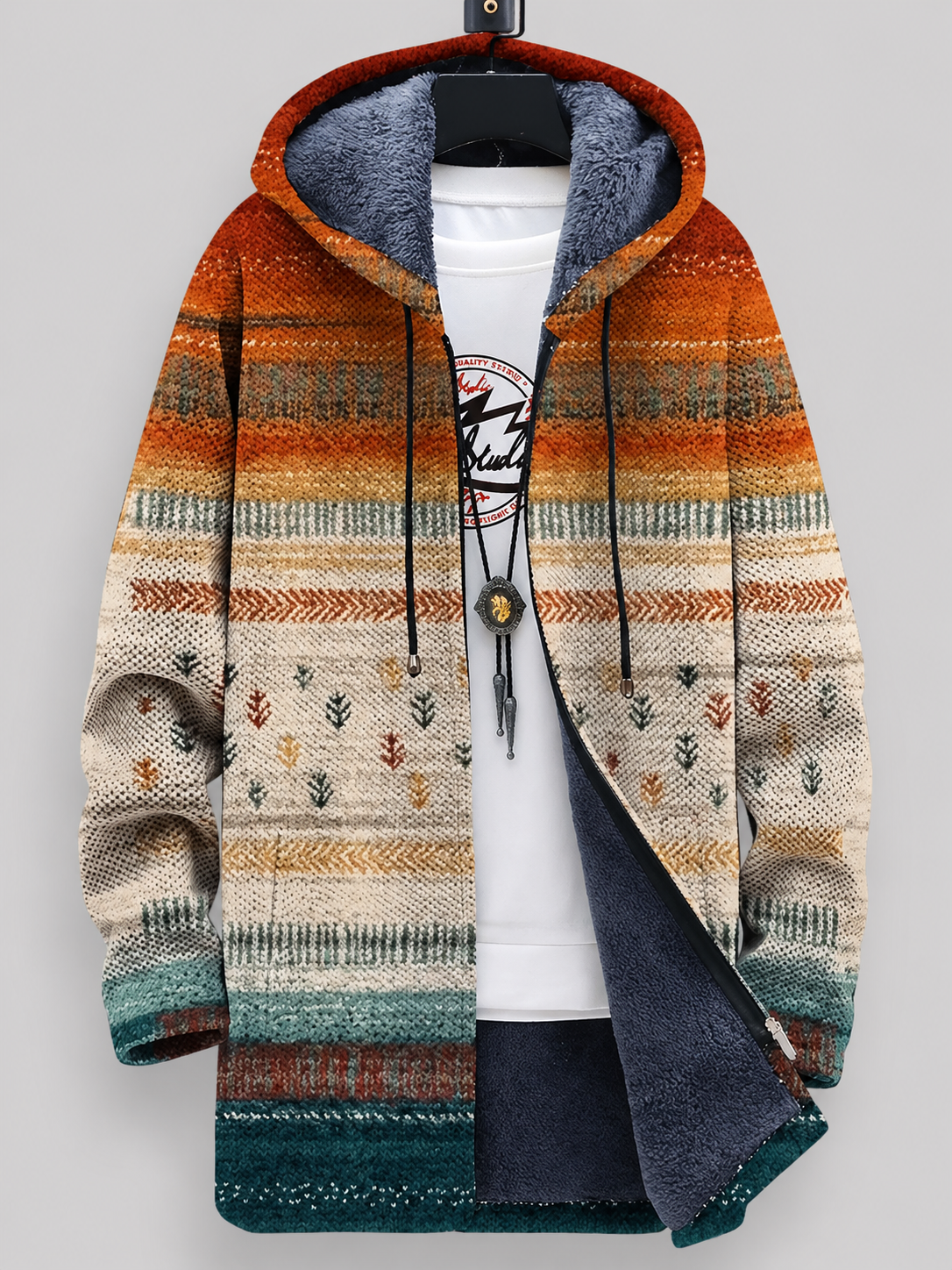 Canvas | Cárdigan artístico con estampado único