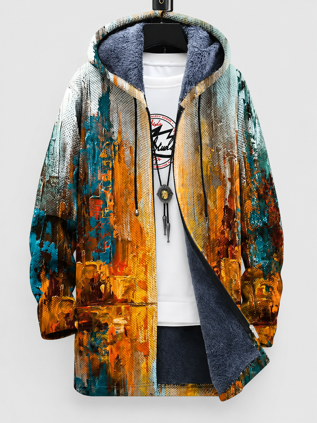Prisma | Cárdigan artístico con estampado único