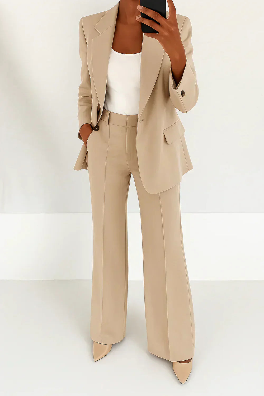 Carmela - Conjunto Elegante Blazer y Pantalón