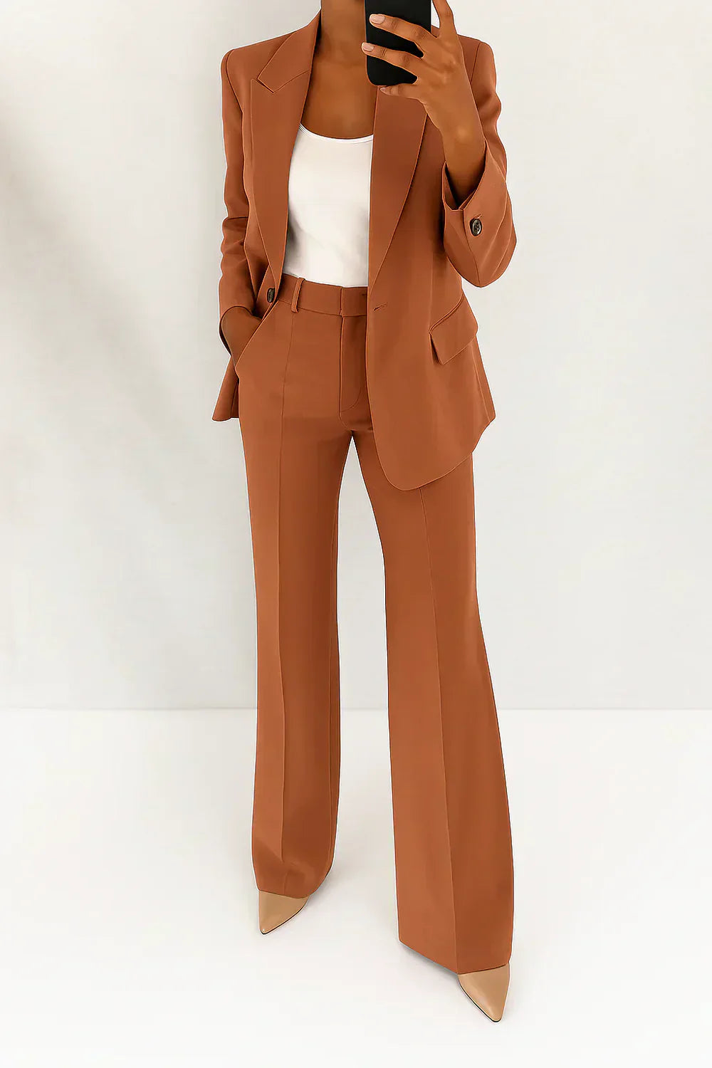 Carmela - Conjunto Elegante Blazer y Pantalón