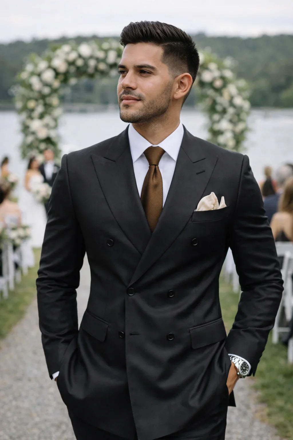 Fernando - Traje Cruzado Elegante Clásico 2pzs