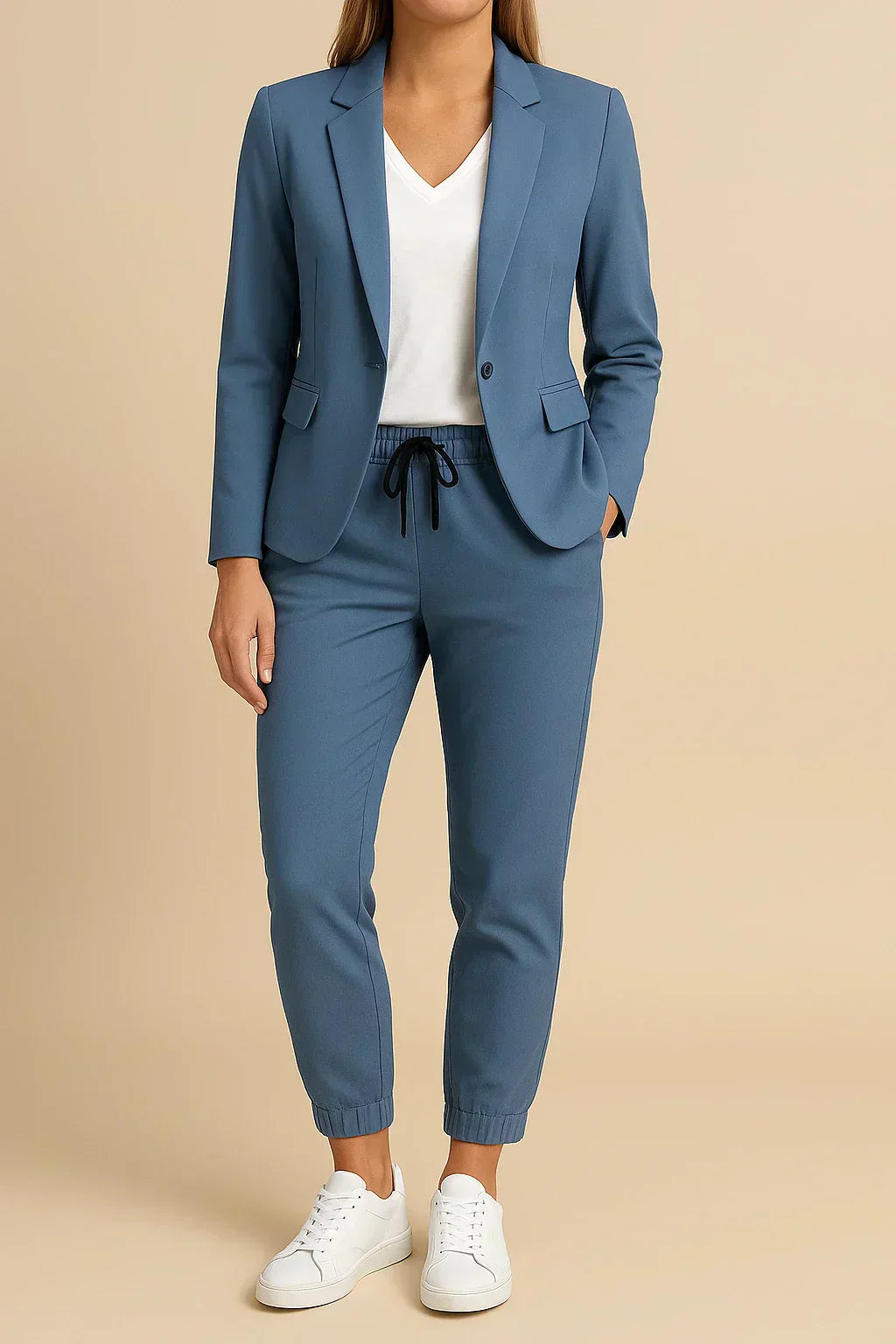 Bertha - Traje Elegante Chaqueta y Pantalón para Cada Día