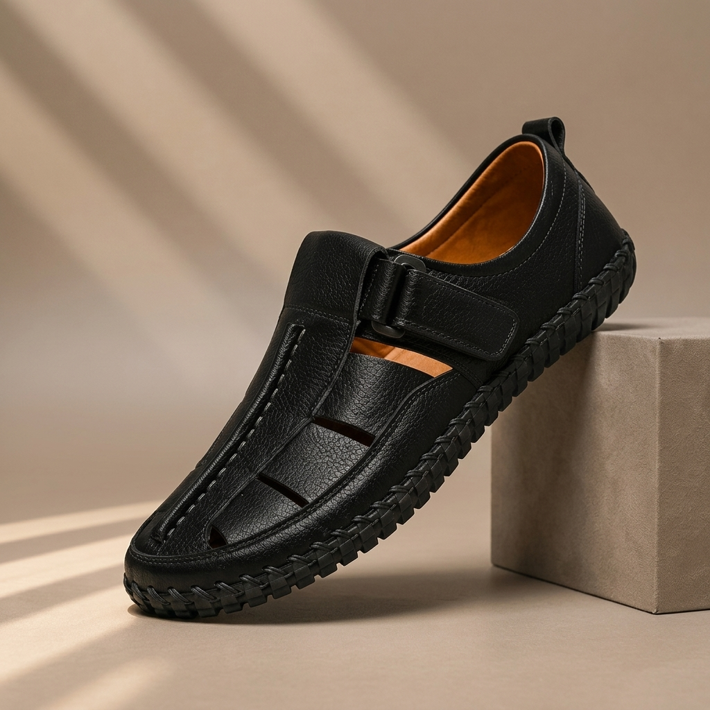 SANDALIAS DE CUERO TRENZADO KIRKHAM
