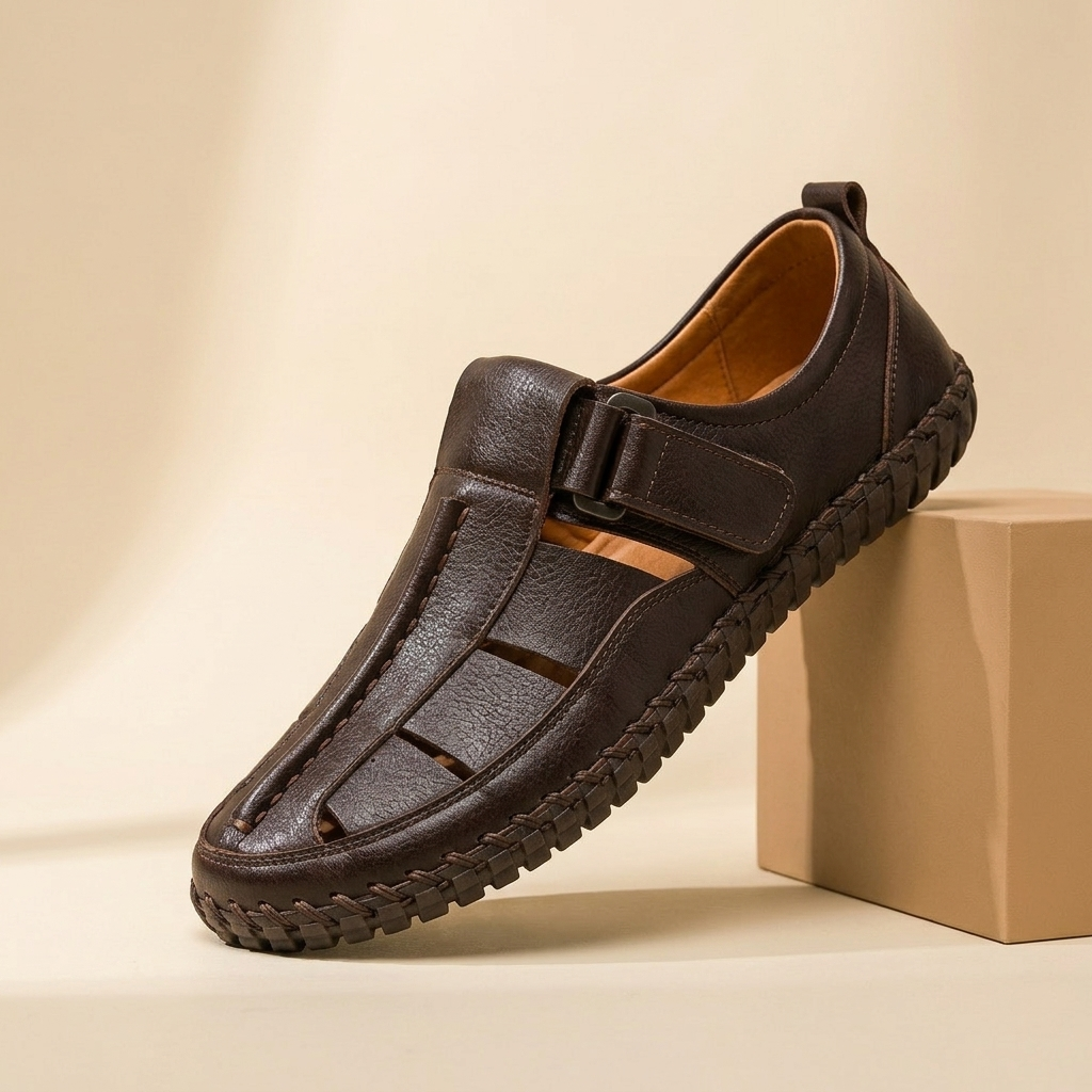 SANDALIAS DE CUERO TRENZADO KIRKHAM