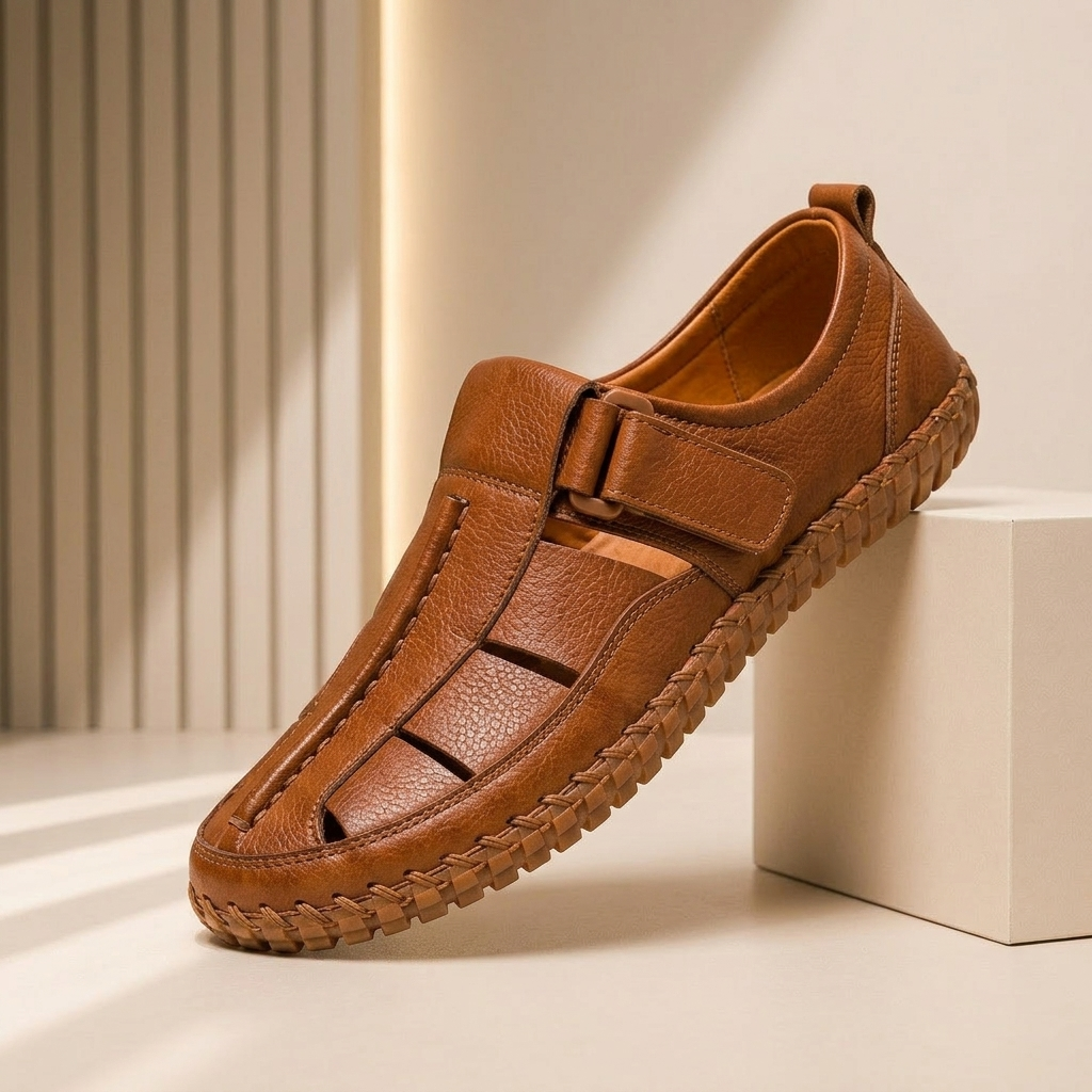 SANDALIAS DE CUERO TRENZADO KIRKHAM