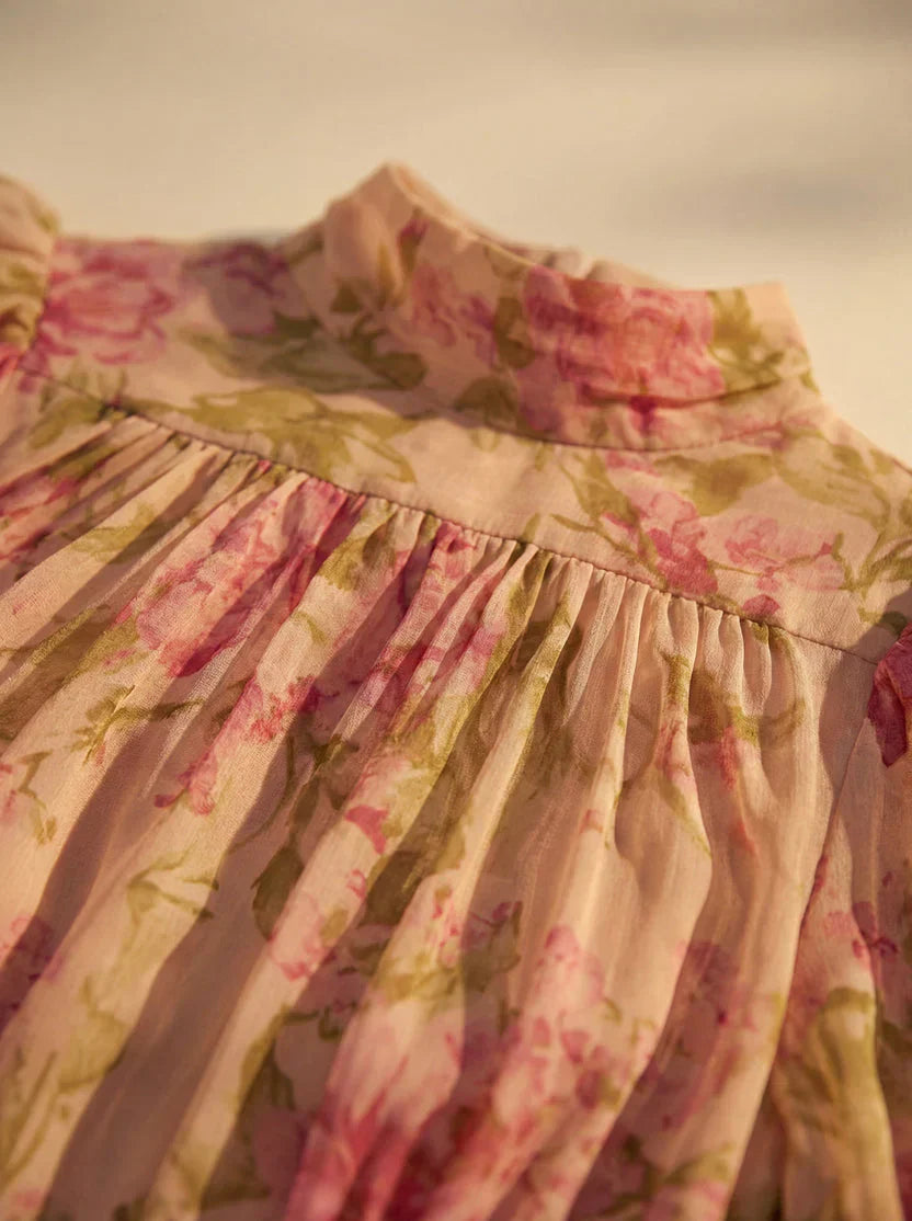 Aela - Vestido Floral Elegante con Detalles de Volantes