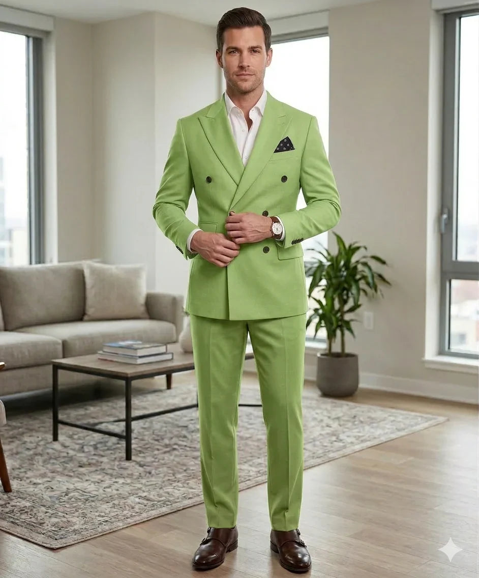 Fernando - Traje Cruzado Elegante Clásico 2pzs