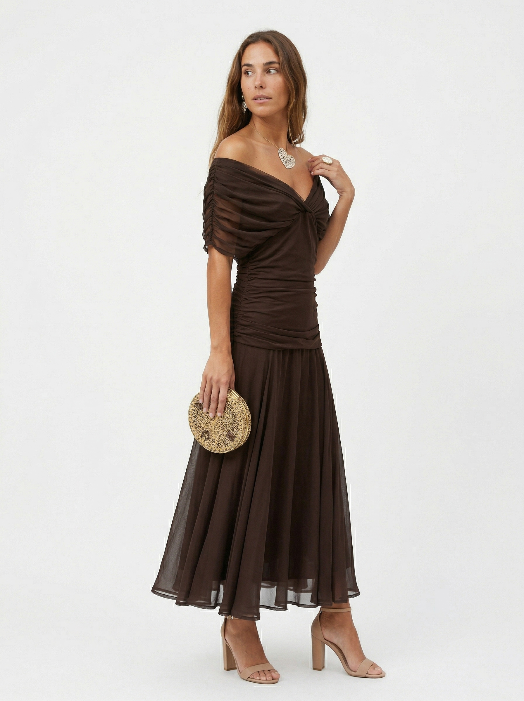 Nora | Vestido largo con cuello en v