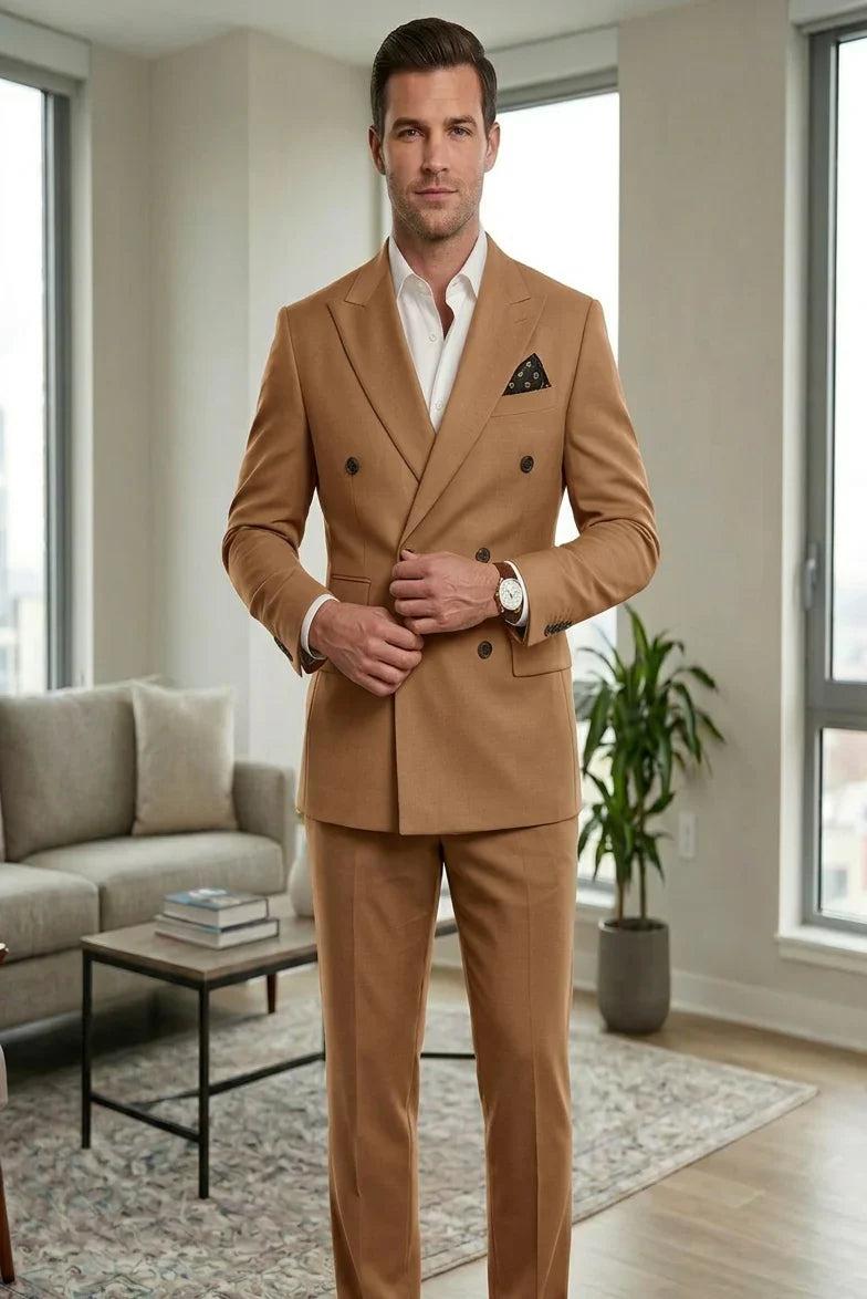 Fernando - Traje Cruzado Elegante Clásico 2pzs