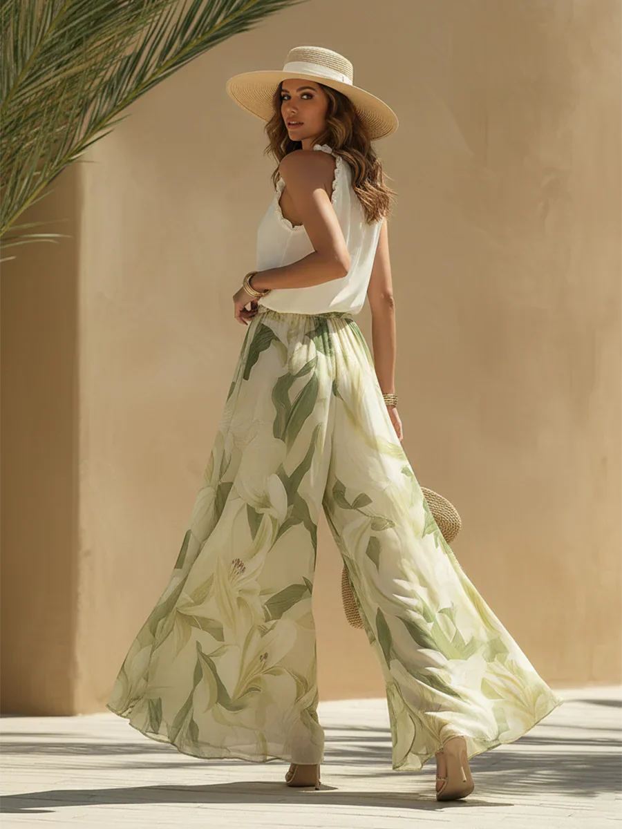 Aimy - Conjunto Floral Amplio 2pzs Bohemio Chic