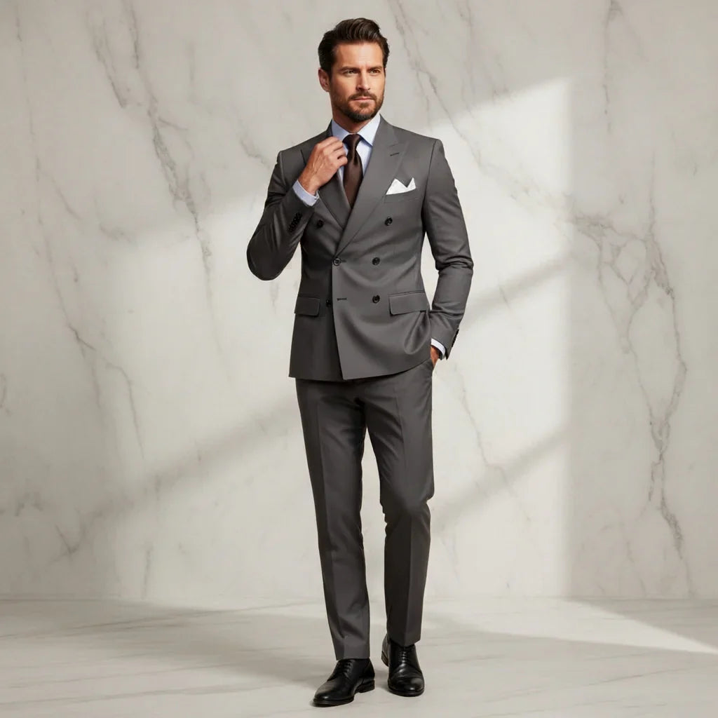 Fernando - Traje Cruzado Elegante Clásico 2pzs