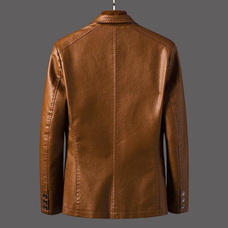 Nicolás – Blazer de Cuero Elegante y Estilizado