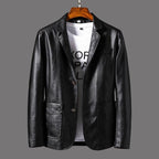 Nicolás – Blazer de Cuero Elegante y Estilizado