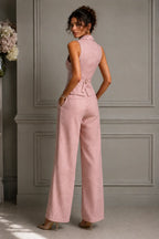 Jelena - Conjunto Chic Chaleco y Pantalón Clásico