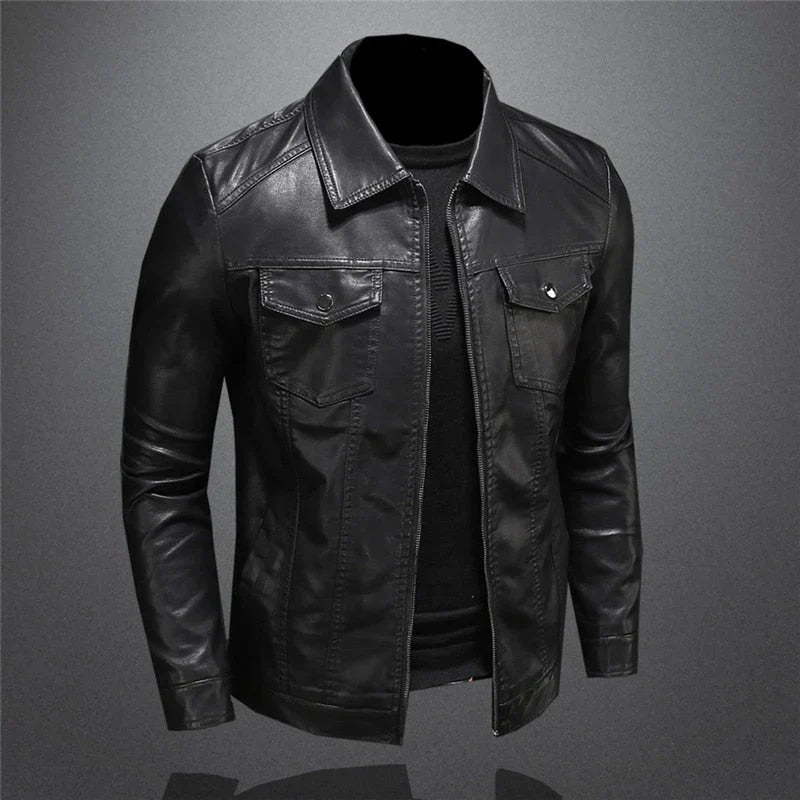 Claudio – Chaqueta de cuero vegano con elegancia moderna